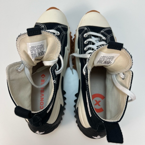 Converse Black and White Platform Sneakers - Picture 13 of 15